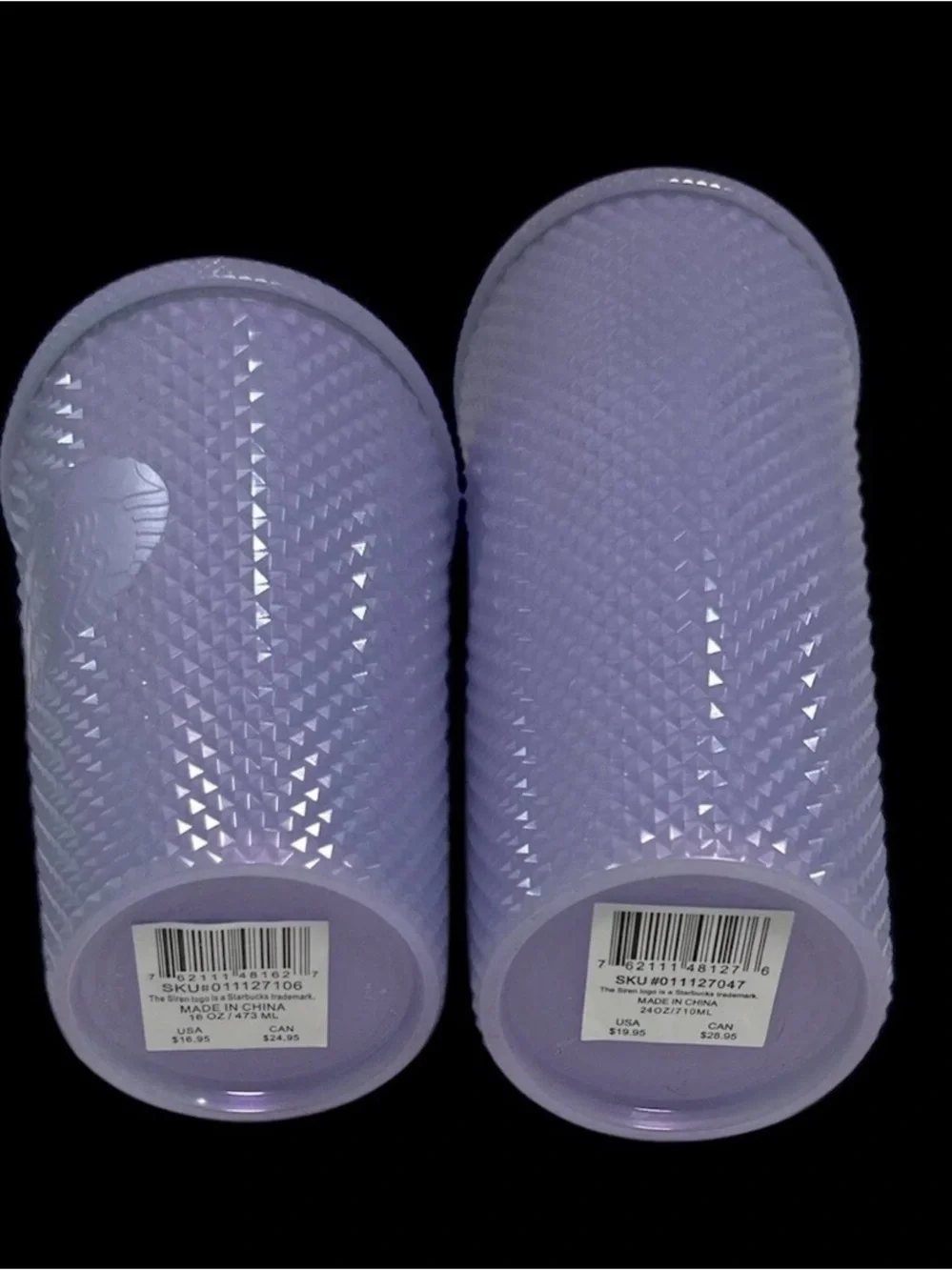 Starbucks Lavender Studded Reusable Tumbler with Straw (Two Sizes)